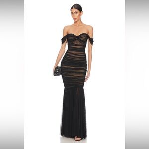 Norma Kamali Walter fishtail gown